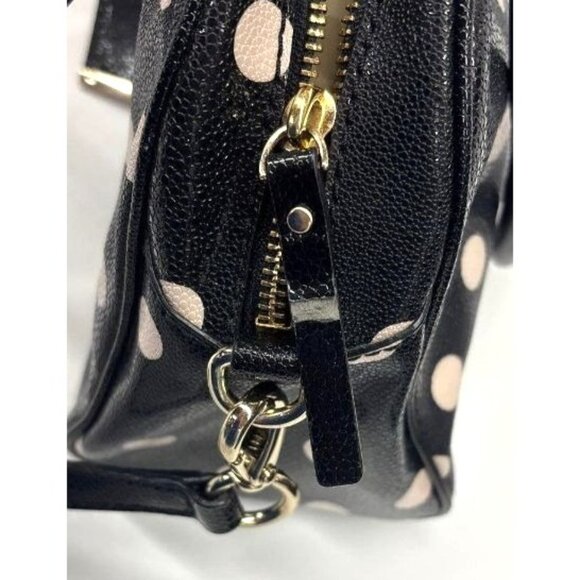 Kate Spade New York Black & Light Pink Polka‎ Dot Leather Crossbody Handbag - Picture 5 of 7